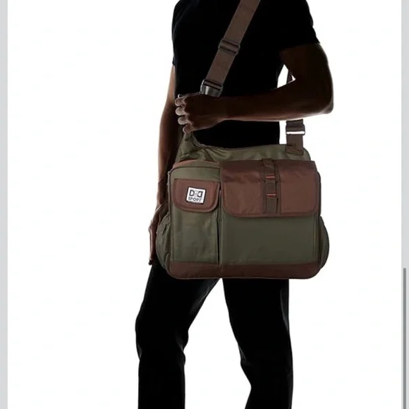 Diaper Dude BAG. NWOT -Bike Sling, Cross Body ,Sport Cool DAD Bag Olive/Brown. - Picture 16 of 16